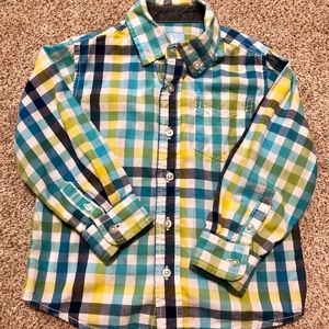 4T J.khaki button up dress shirt